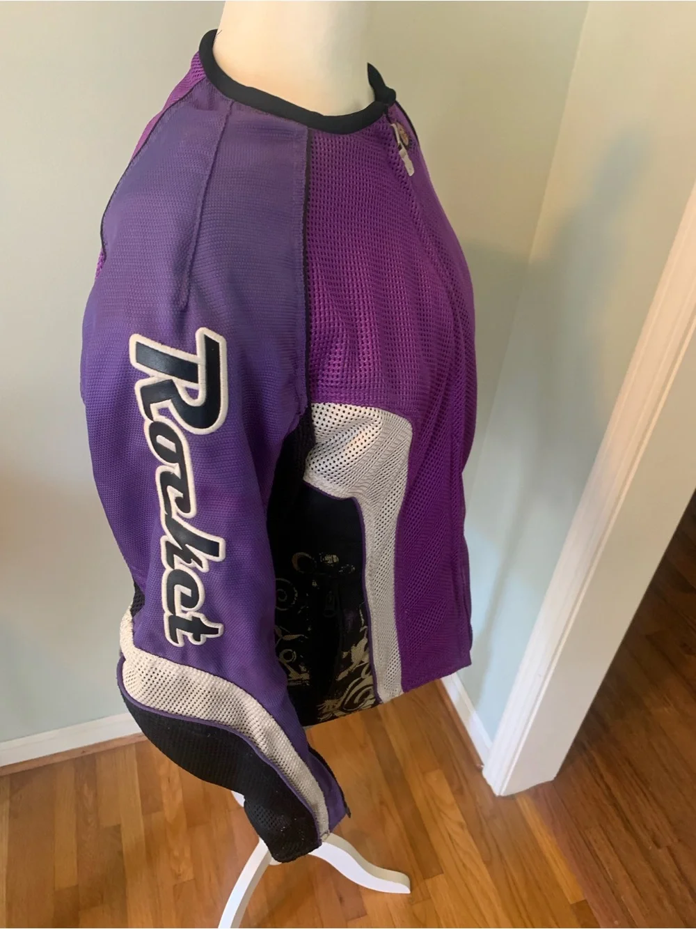 Joe Rocket Purple and White Women’s Mesh motorcycle Jacket, size M